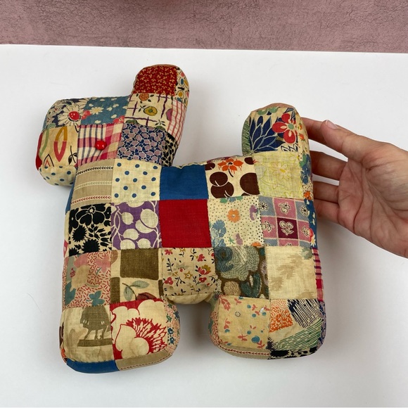 Antique Vintage October 1926 Handmade Patchwork Stuffed Animal Toy - Picture 5 of 8